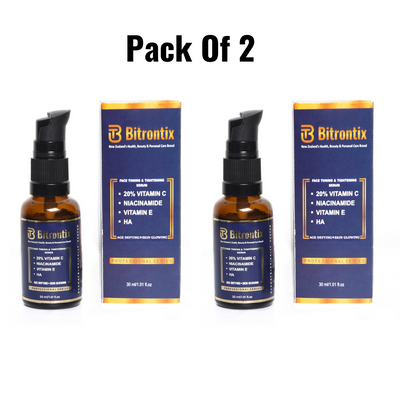 Special Offer - Pack of 2 x BITRONTIX™️ FACE TONING & TIGHTENING SERUM 30 ML