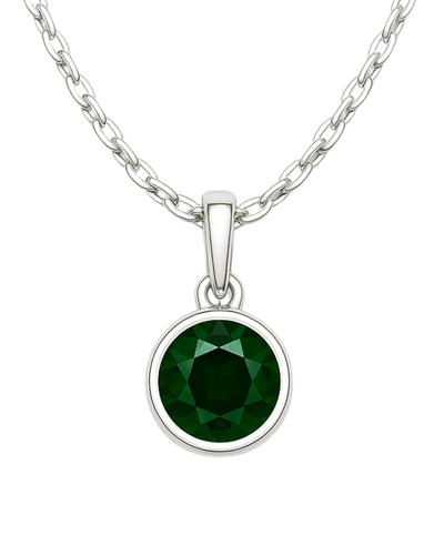 Emerald Kundli Stone Pendant