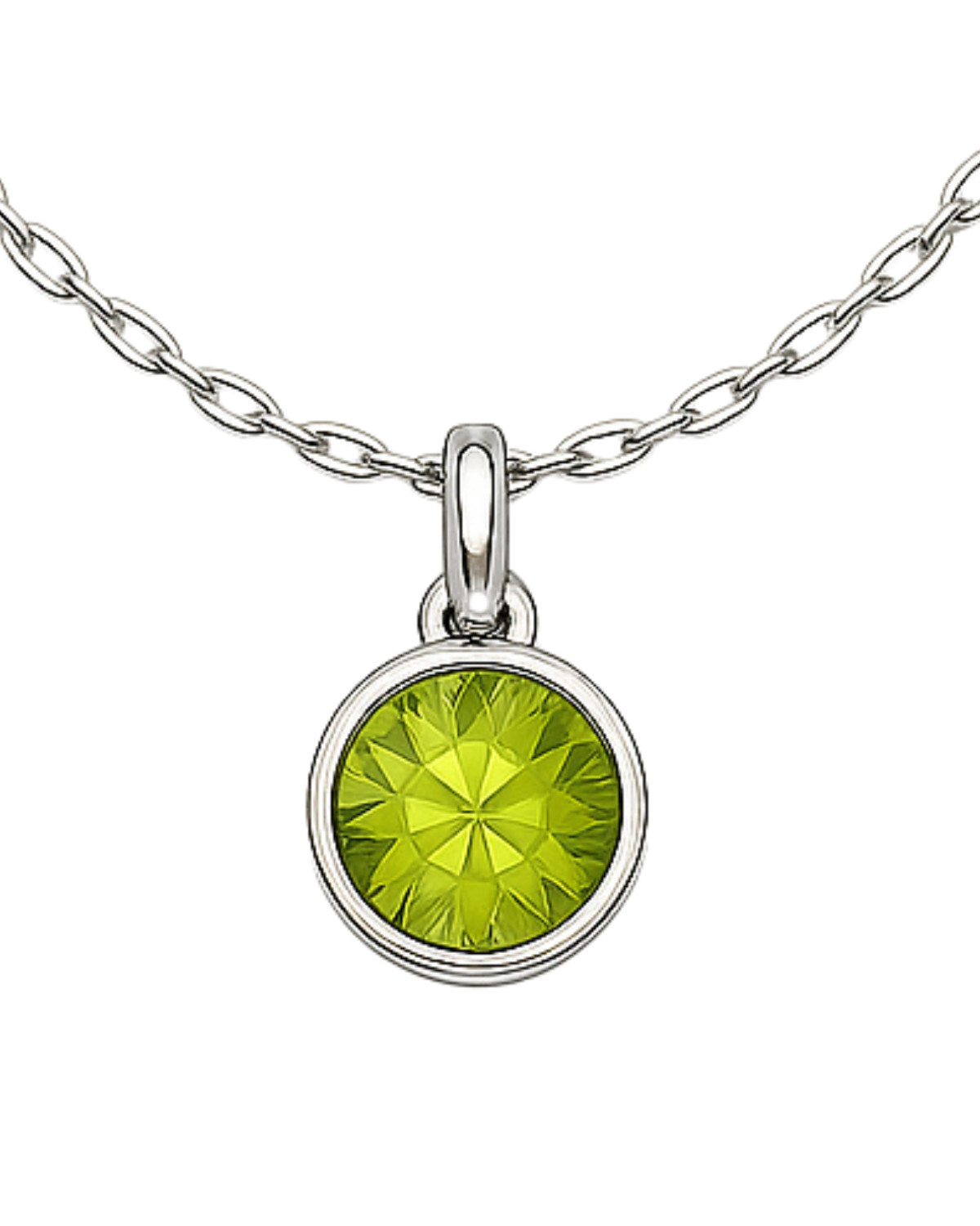 Peridot (Green) pendant (Silver)