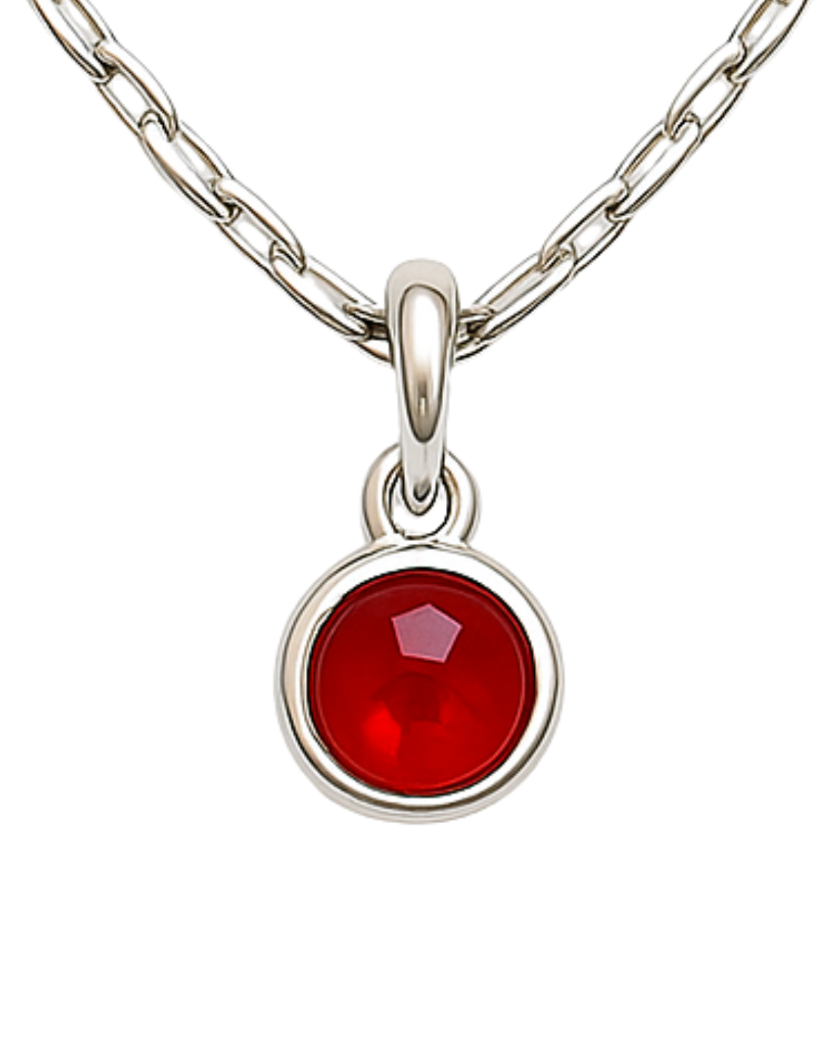 fiery red color pendant (Silver)