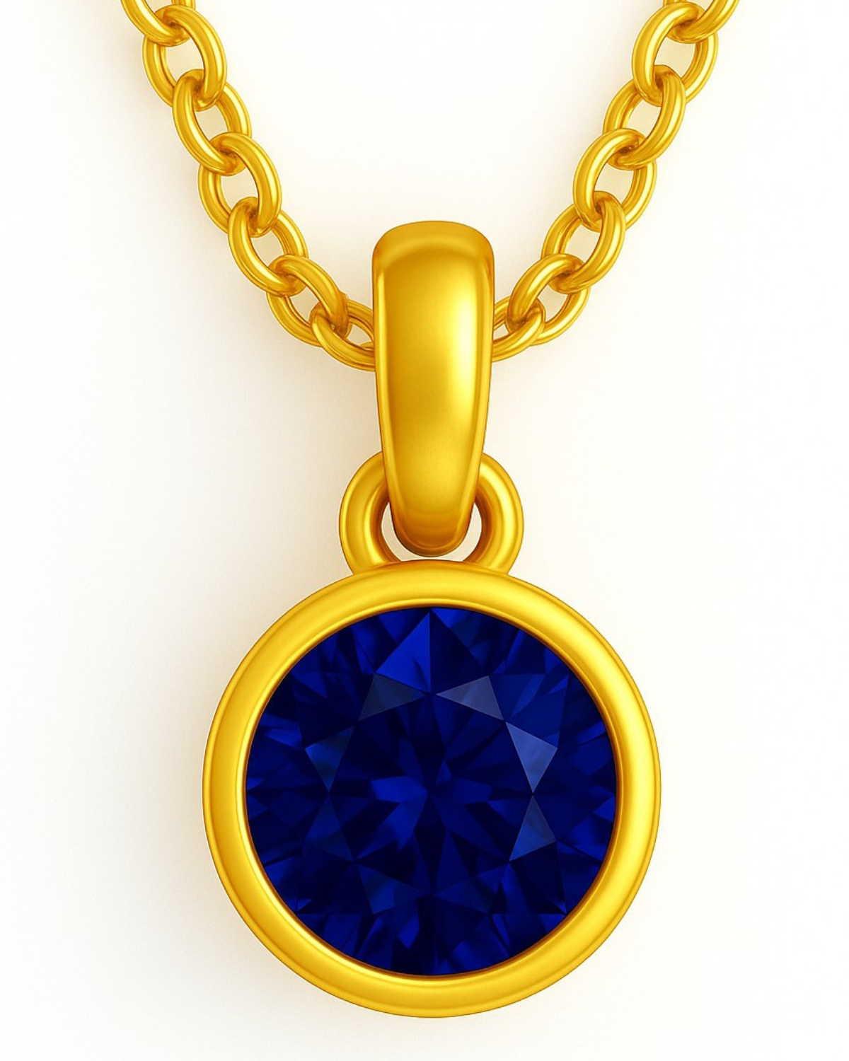 Sapphire (Blue) pendant