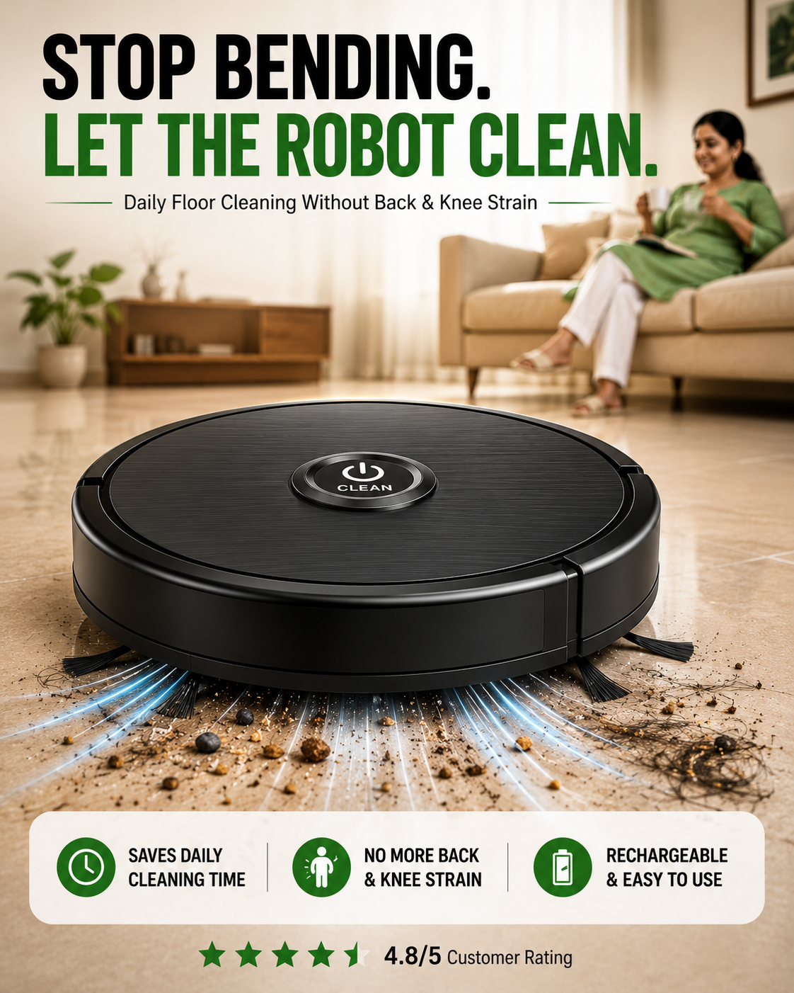 Smart AI Robot Cleaning