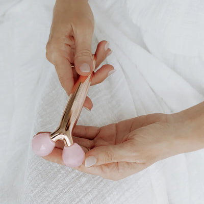 BITRONTIX™️ FACE SLIMMING & UPLIFT WAND WITH 100% AUTHENTIC ROSE QUARTZ STONE BALLS