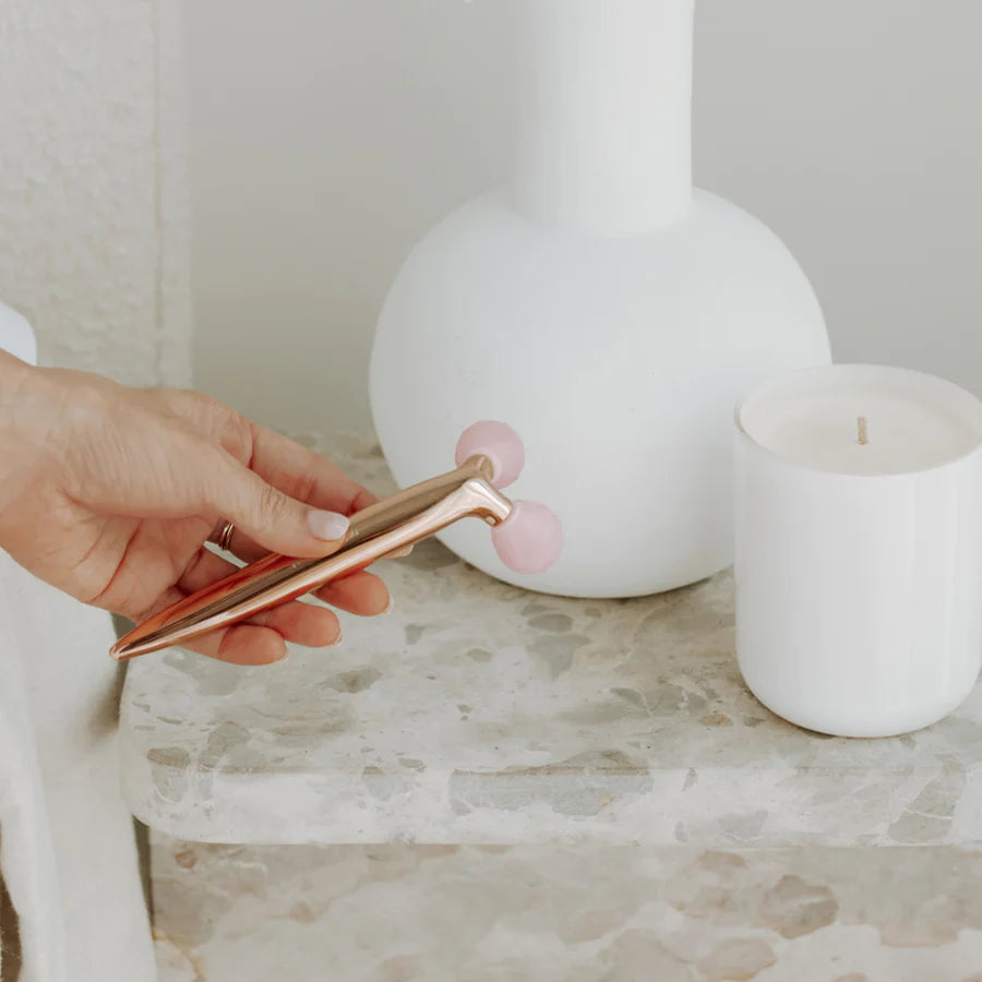 BITRONTIX™️ FACE SLIMMING & UPLIFT WAND WITH 100% AUTHENTIC ROSE QUARTZ STONE BALLS