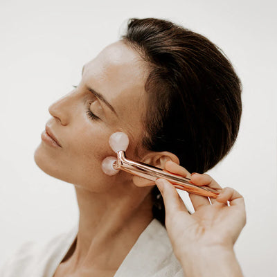 BITRONTIX™️ FACE SLIMMING & UPLIFT WAND WITH 100% AUTHENTIC ROSE QUARTZ STONE BALLS