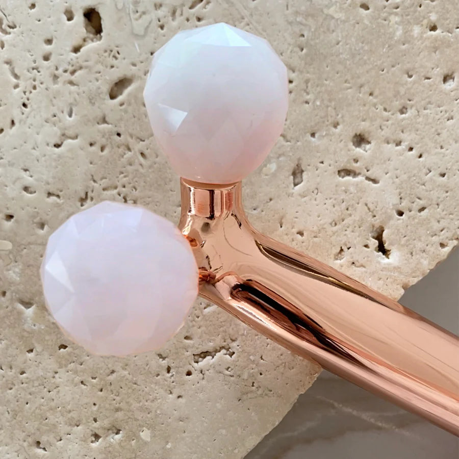 BITRONTIX™️ FACE SLIMMING & UPLIFT WAND WITH 100% AUTHENTIC ROSE QUARTZ STONE BALLS