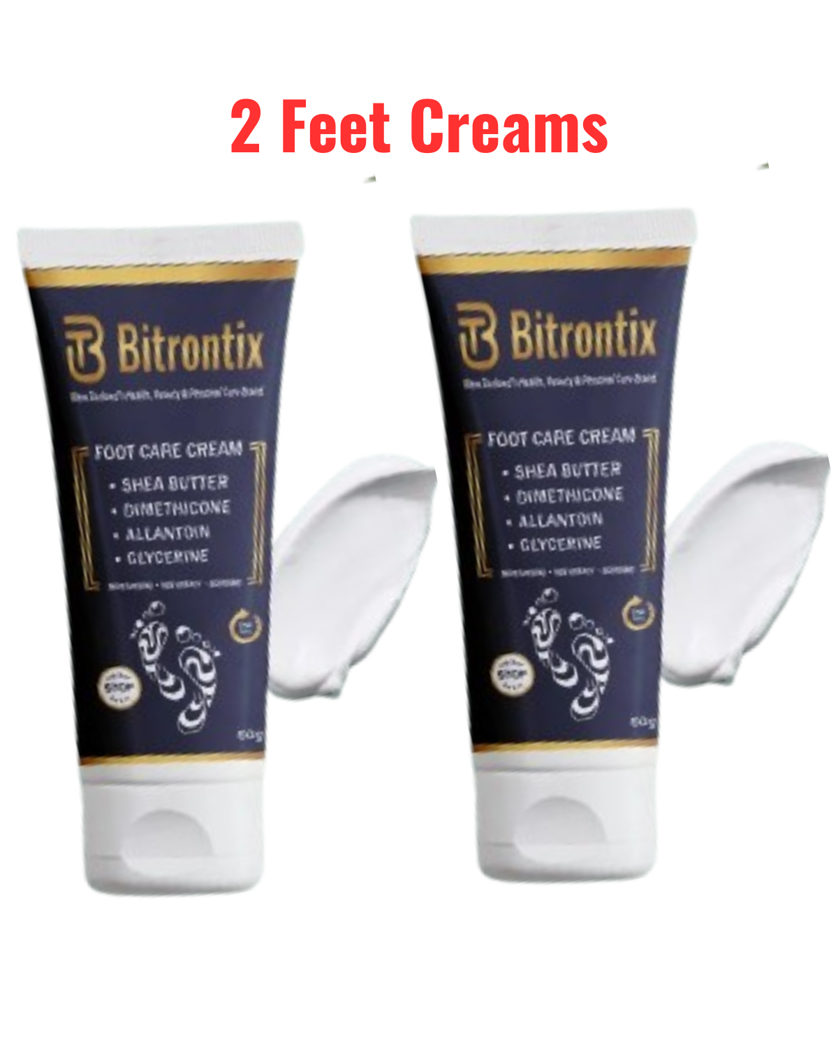2 x Bitrontix Foot Cream 50 Gms each