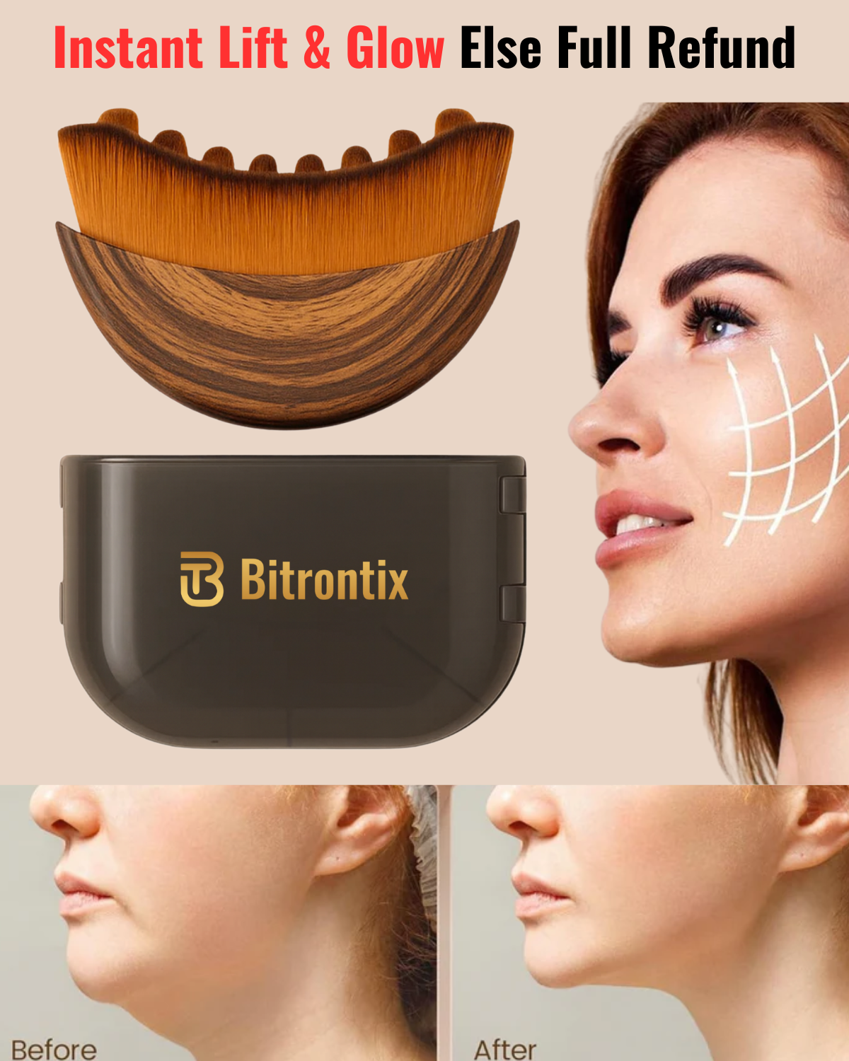 Bitrontix Face Lift & Glow (For Slimmer, Lifted & Tighter Face)