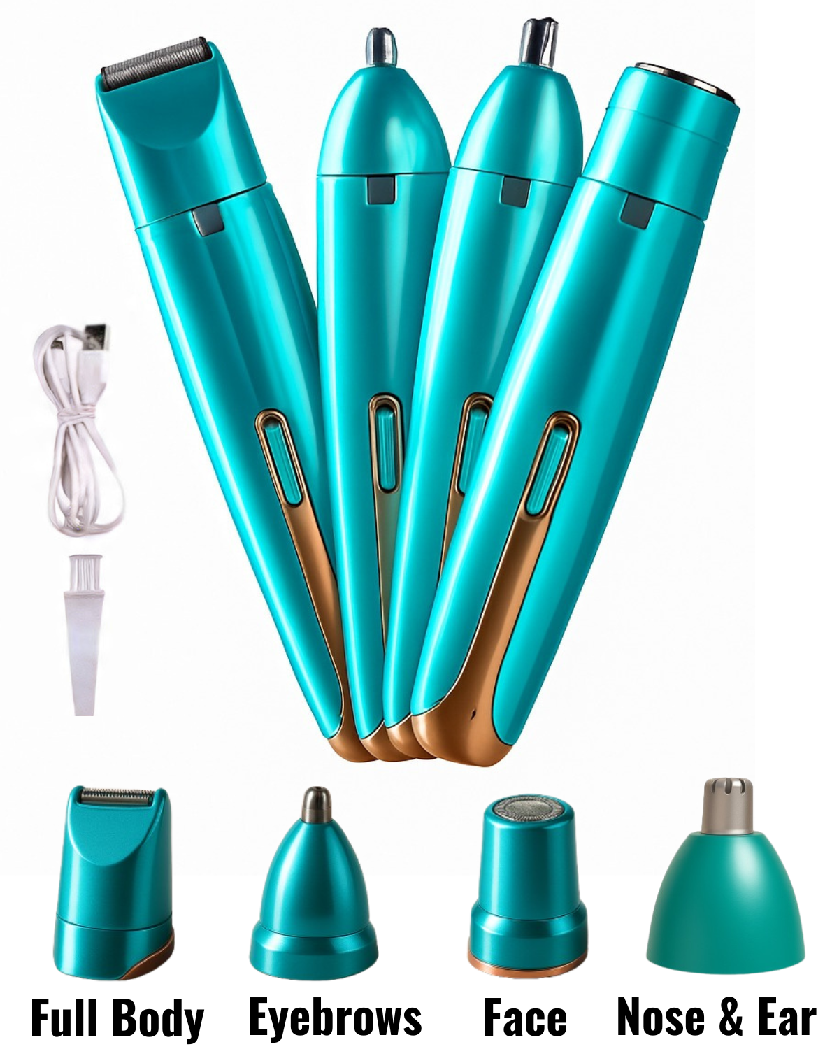 Bitrontix 12-in-1 Electric Hair Trimmer (For Face, Bikini & Full Body)