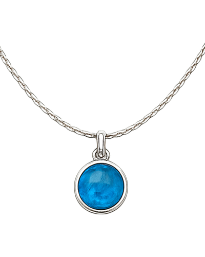 Blue Topaz Kundli Stone Pendant