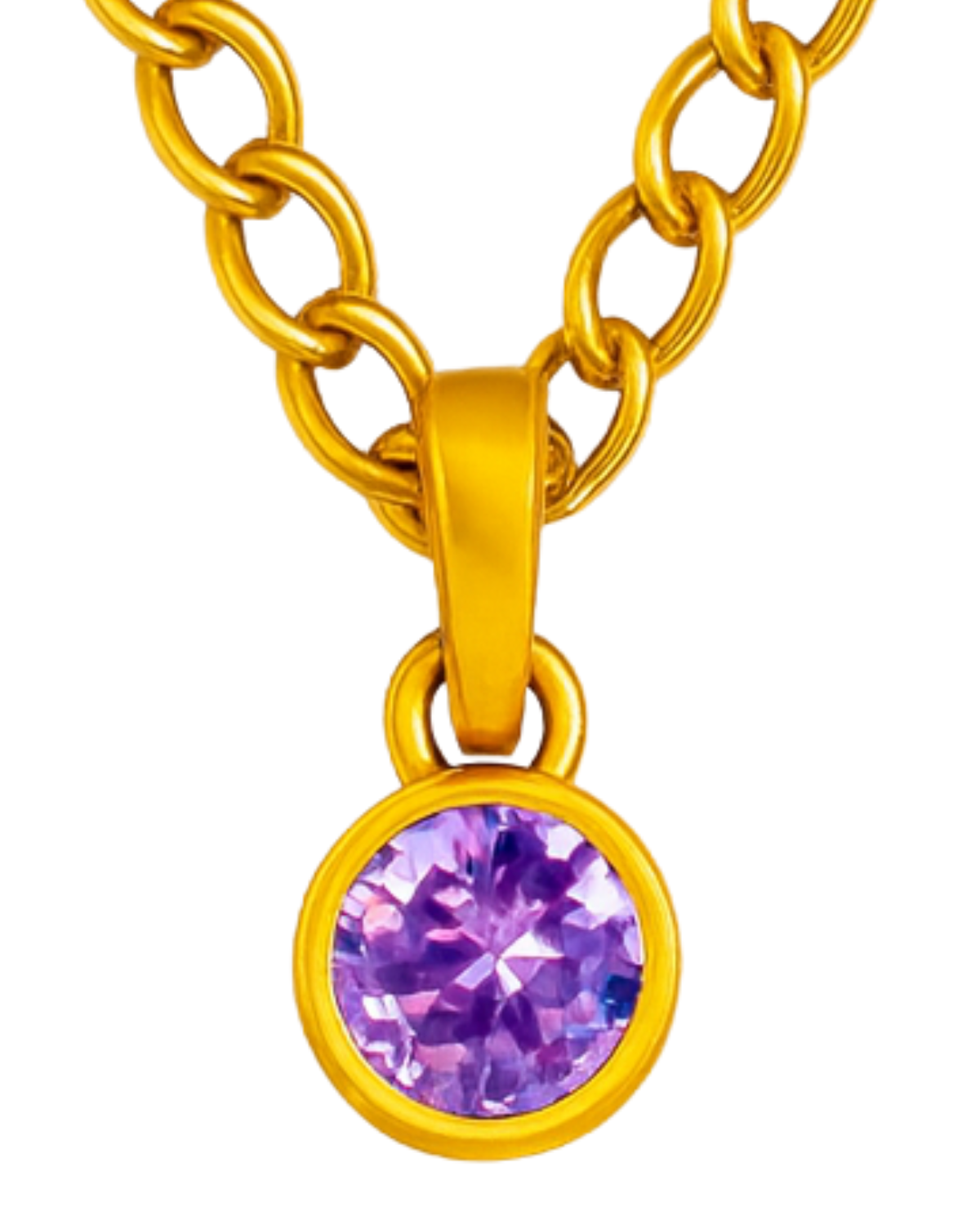 Amethyst (Purple) color pendant