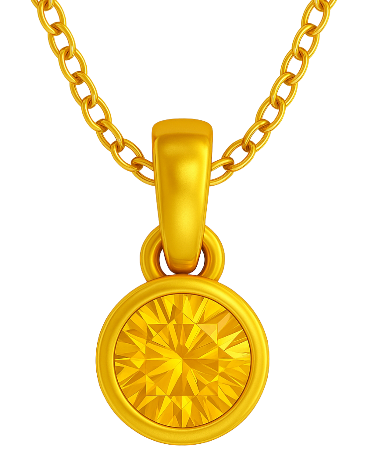Citrine (Yellow) pendant
