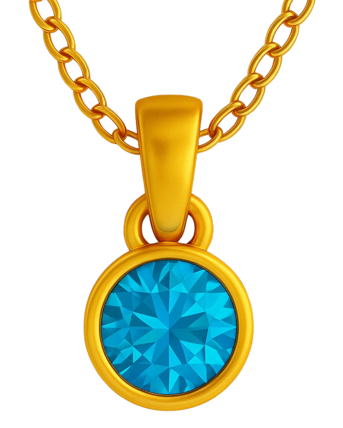 Topaz (Blue) pendant