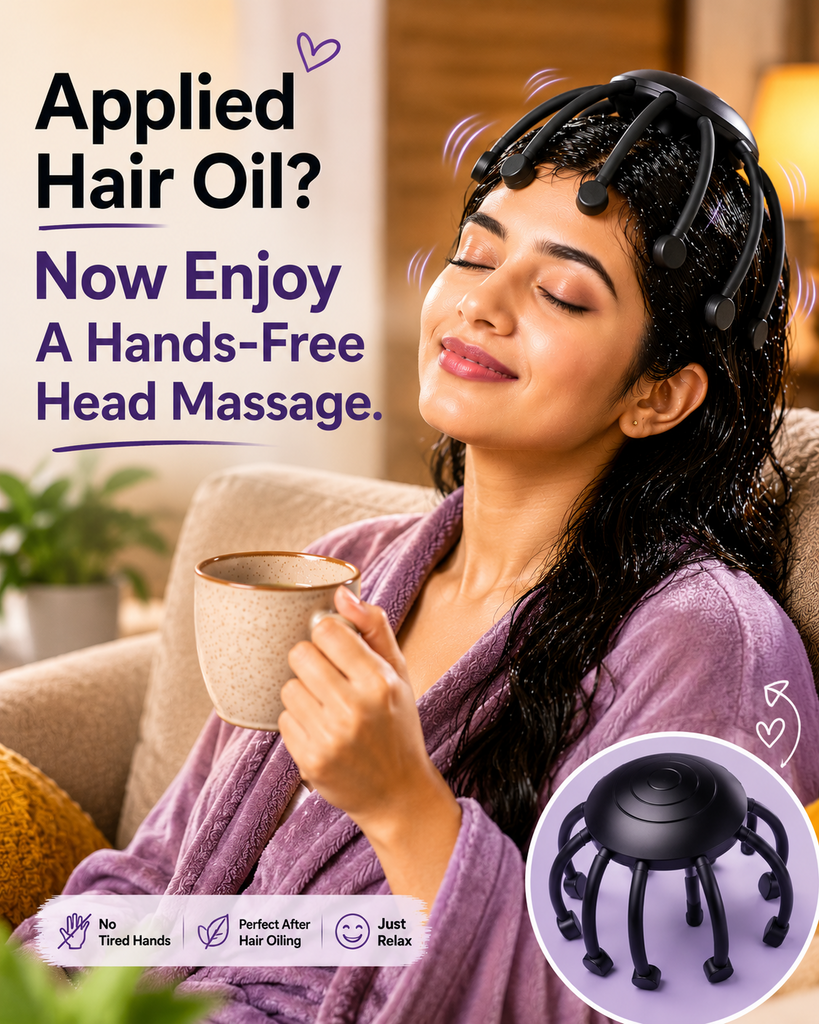 Hands Free Head Massager