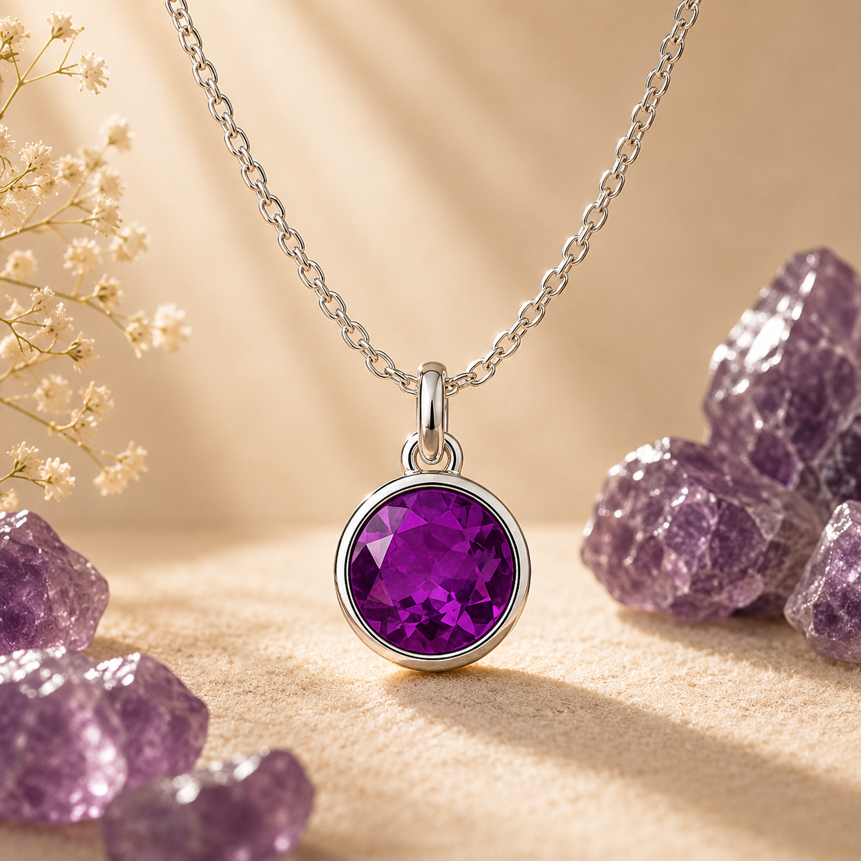 Alexandrite Kundli Stone Pendant