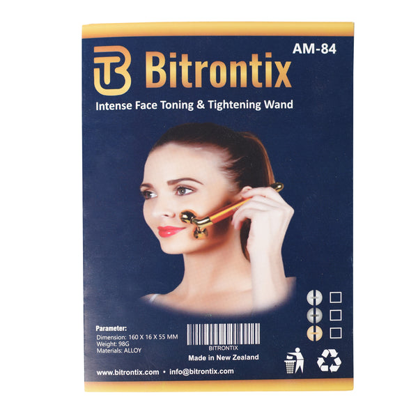 BITRONTIX™️  INTENSE FACE SLIMMING / TONING & TIGHTENING WAND WITH SONIC VIBRATIONS (BATTERY OPERATED) ***INCLUDES FREE VELVET POUCH